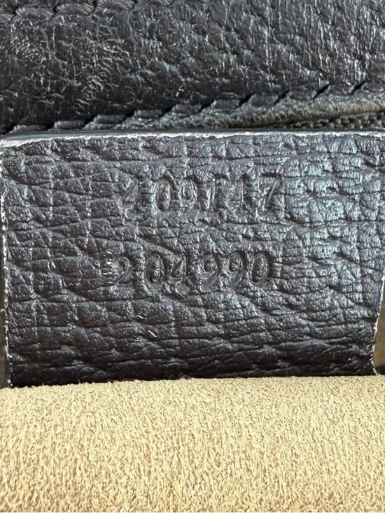 Gucci Calfskin Leather Medium Web Stripe Satchel Bag - Picture 8 of 13